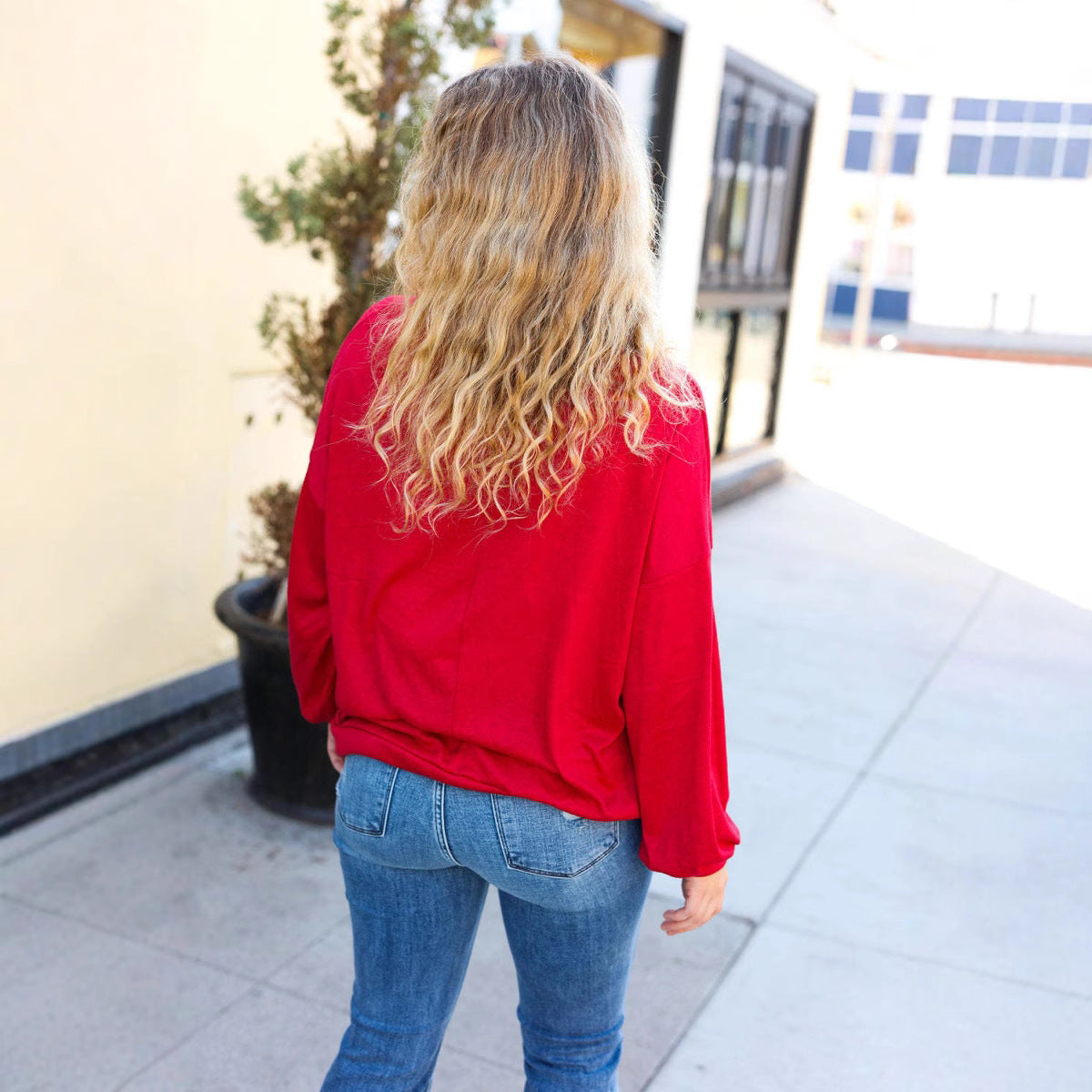 European And American Christmas Tree Festival Sequins Casual Loose Sweatshirt Women