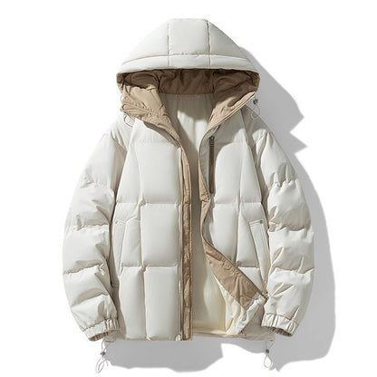 Fashion Solid Color Simple New Men's Cotton Coat Coat