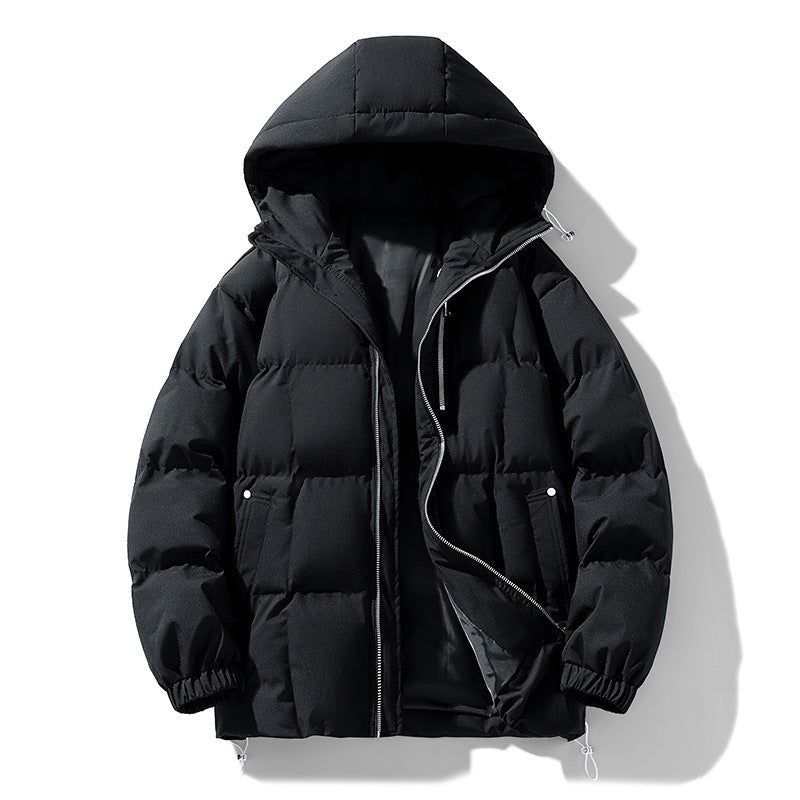 Fashion Solid Color Simple New Men's Cotton Coat Coat