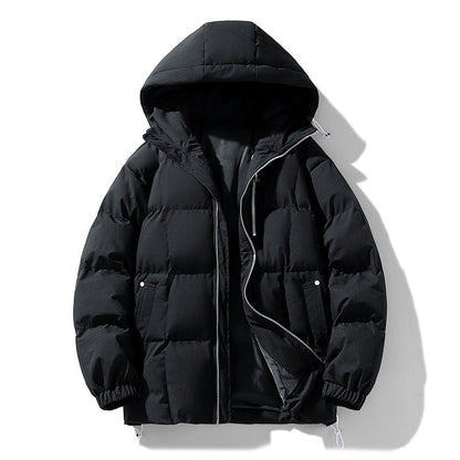 Fashion Solid Color Simple New Men's Cotton Coat Coat