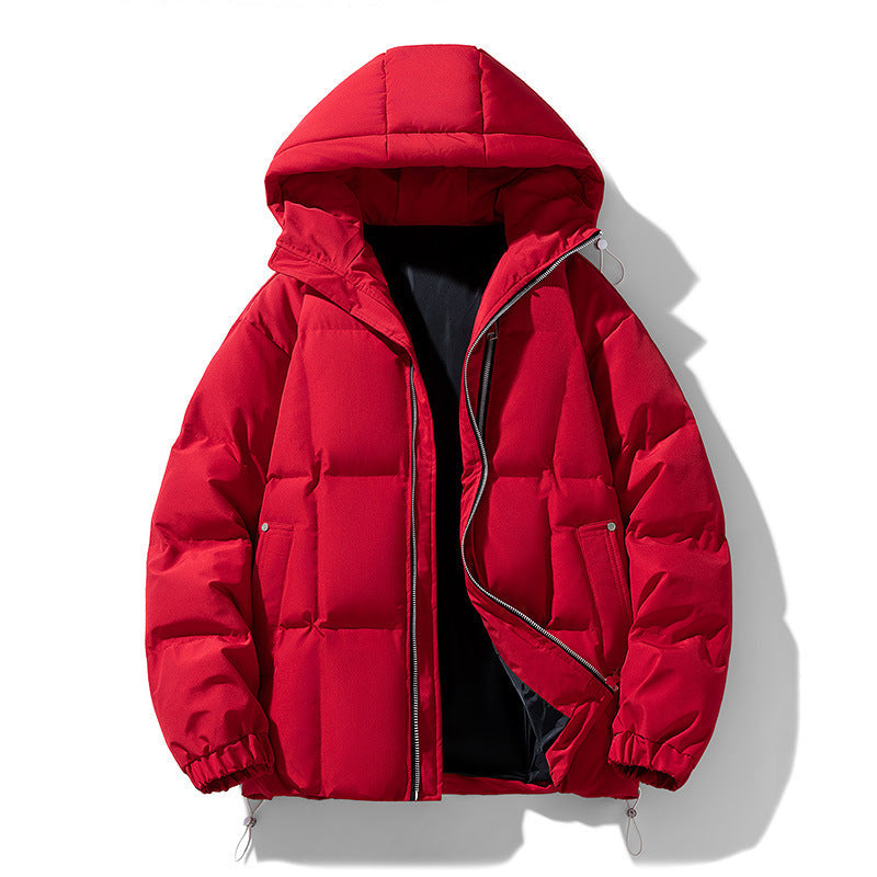Fashion Solid Color Simple New Men's Cotton Coat Coat
