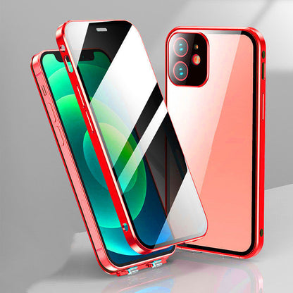 New Applicable Phone Case Double-sided Buckle Glass Privacy